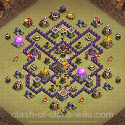 Base plan (layout), Town Hall Level 7 for clan wars (#748)