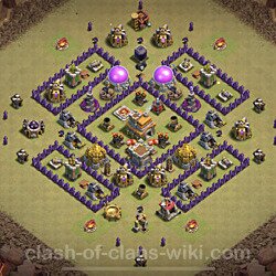 Base plan (layout), Town Hall Level 7 for clan wars (#75)