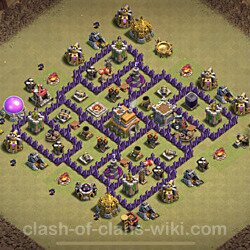 Base plan (layout), Town Hall Level 7 for clan wars (#77)