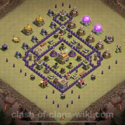 Base plan (layout), Town Hall Level 7 for clan wars (#78)