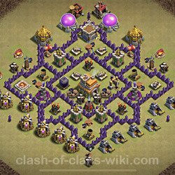 Base plan (layout), Town Hall Level 7 for clan wars (#80)