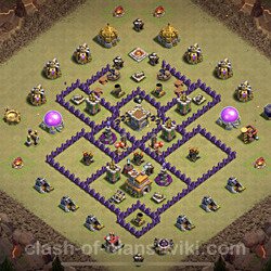Base plan (layout), Town Hall Level 7 for clan wars (#81)