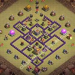 Municipio livello 7 Base di Guerra + Link, Anti tutto - Anti 3 Stelle Disposizione Villaggio COC 2026 TH7, #81