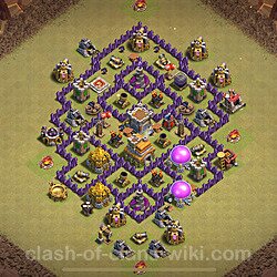 Base plan (layout), Town Hall Level 7 for clan wars (#823)