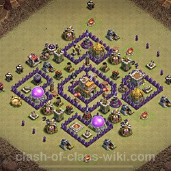 Base plan (layout), Town Hall Level 7 for clan wars (#83)
