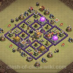 Base plan (layout), Town Hall Level 7 for clan wars (#87)