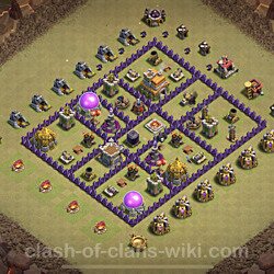 Base plan (layout), Town Hall Level 7 for clan wars (#89)