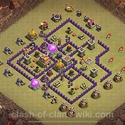 Base plan (layout), Town Hall Level 7 for clan wars (#891)