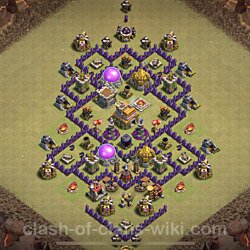 Base plan (layout), Town Hall Level 7 for clan wars (#90)
