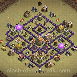 Base plan (layout), Town Hall Level 7 for clan wars (#93)