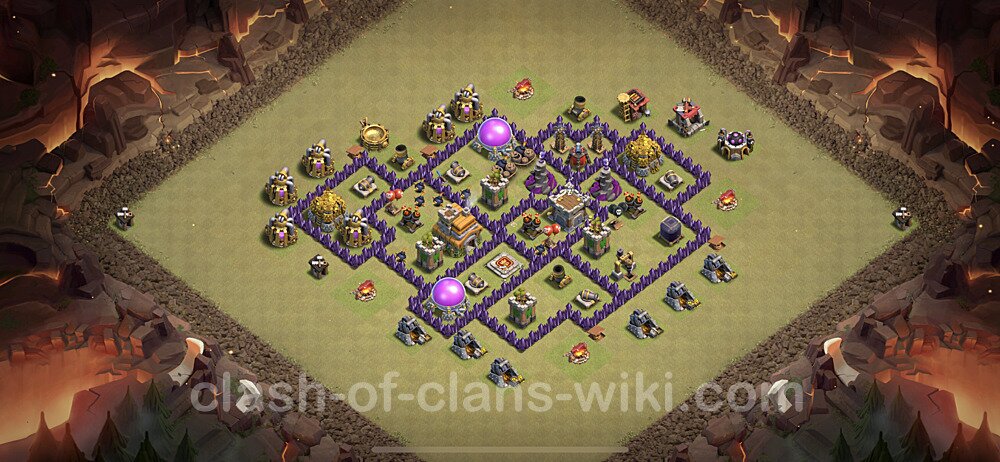 TH7 War Base Plan with Link, Copy Town Hall 7 Design 2020, #11