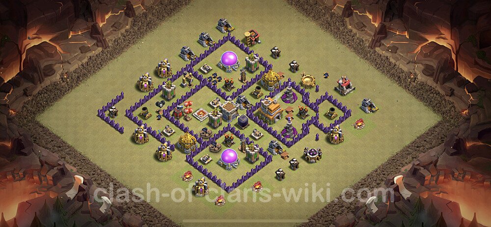 TH7 Max Levels War Base Plan with Link, Copy Town Hall 7 Design 2020, #12