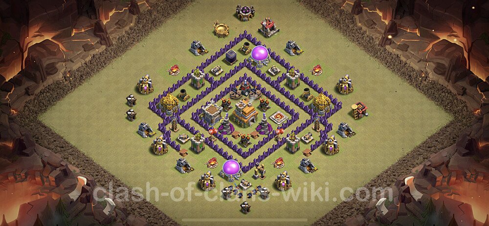 TH7 Anti 3 Stars War Base Plan with Link, Copy Town Hall 7 Design 2020, #13