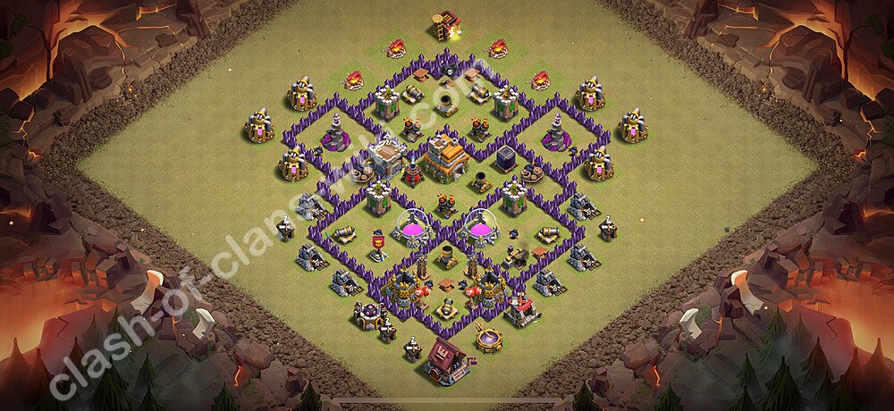 トロフィーコレクションの基本計画タウンホールレベル7, 異形1910