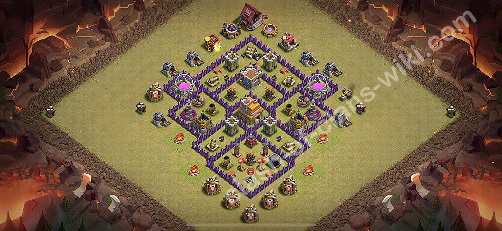 トロフィーコレクションの基本計画タウンホールレベル7, 異形2083