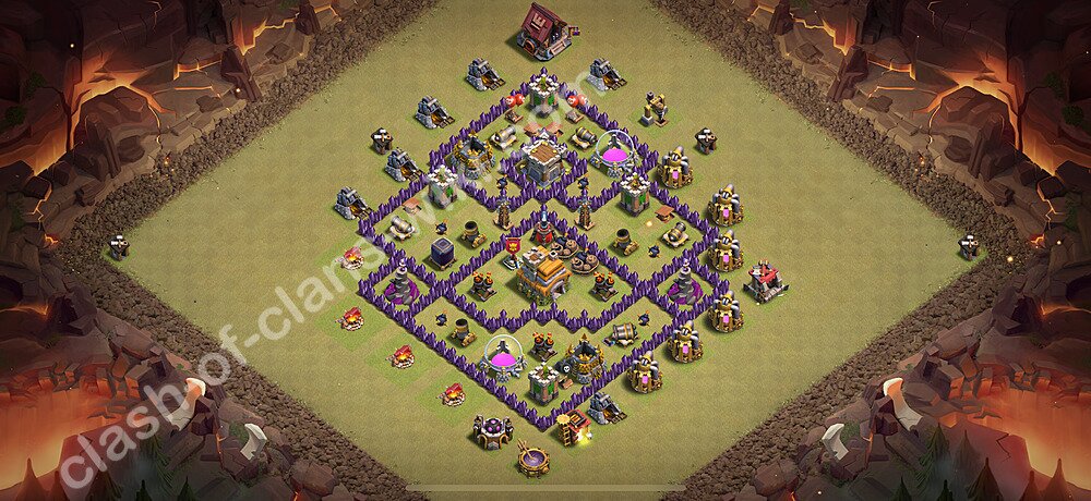 トロフィーコレクションの基本計画タウンホールレベル7, 異形2380