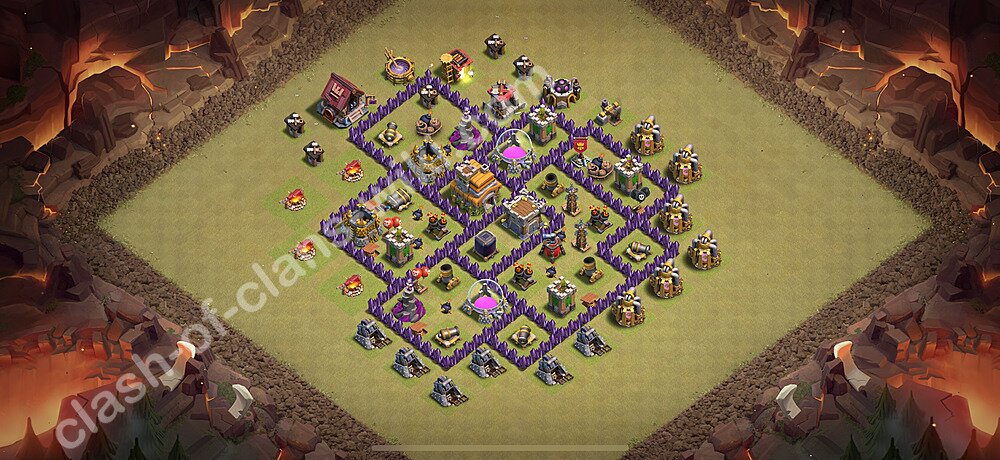 トロフィーコレクションの基本計画タウンホールレベル7, 異形2410