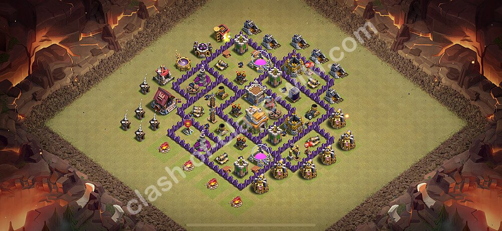 トロフィーコレクションの基本計画タウンホールレベル7, 異形2413