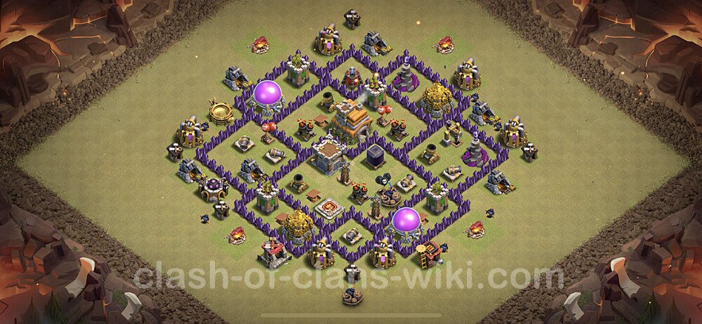 Die Clan War Base RH7 + Link, Anti Alles, Hybrid - COC Rathaus Level 7 Kriegsbase (CK / CW), #56