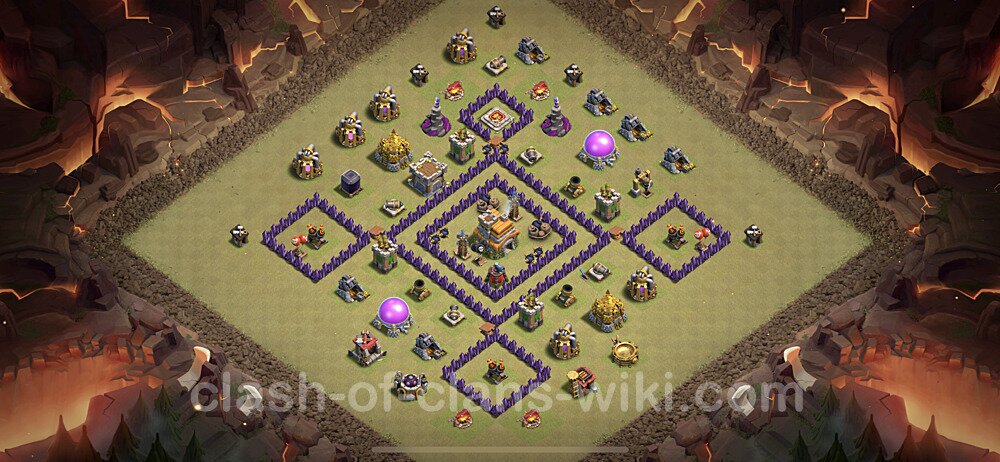 TH7 Max Levels War Base Plan with Link, Anti Everything, Copy Town Hall 7 CWL Design, #61