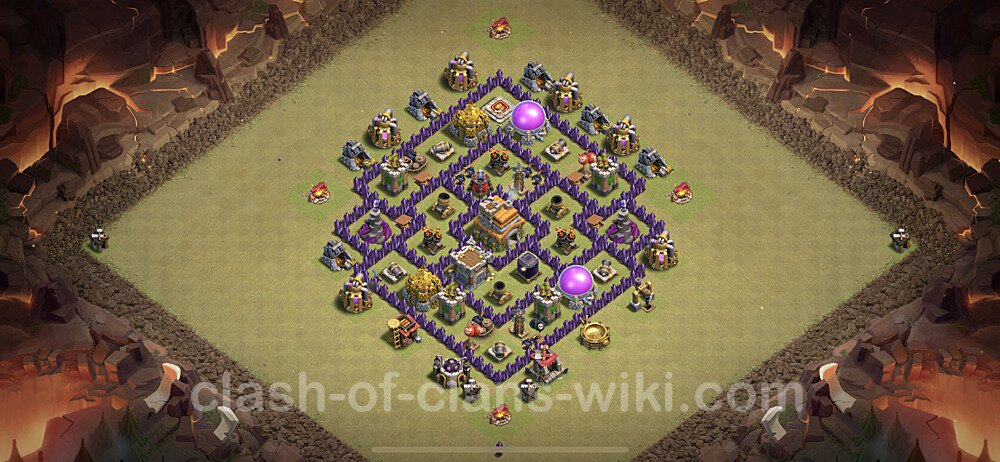 Die Clan War Base RH7 + Link, Anti 3 Sterne, Anti Alles - COC Rathaus Level 7 Kriegsbase (CK / CW), #67