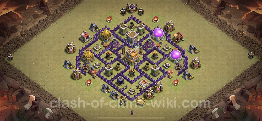 Die Anti 3 Sterne Clan War Base RH7 + Link, Anti Alles - COC Rathaus Level 7 Kriegsbase (CK / CW), #69