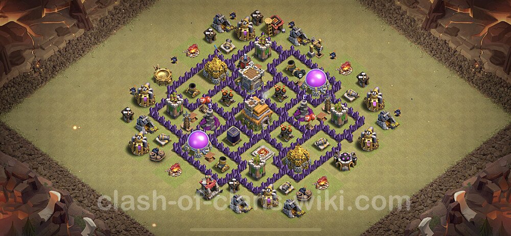 Die Clan War Base RH7 + Link, Anti Alles, Hybrid - COC Rathaus Level 7 Kriegsbase (CK / CW), #71