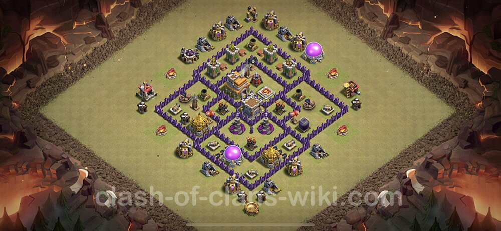 Die Clan War Base RH7 + Link, Anti Alles - COC Rathaus Level 7 Kriegsbase (CK / CW), #8