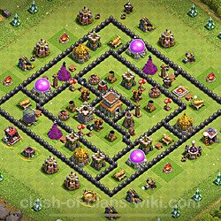 Base plan (layout), Town Hall Level 8 for trophies (defense) (#1251)