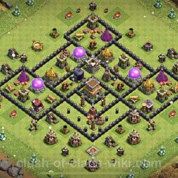Base plan (layout), Town Hall Level 8 for trophies (defense) (#133)