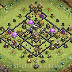 Base plan (layout), Town Hall Level 8 for trophies (defense) (#136)