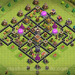 Base plan (layout), Town Hall Level 8 for trophies (defense) (#2160)