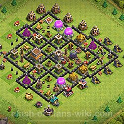 Base plan (layout), Town Hall Level 8 for trophies (defense) (#2163)