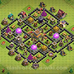 Base plan (layout), Town Hall Level 8 for trophies (defense) (#2987)