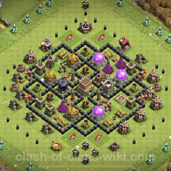 Base plan (layout), Town Hall Level 8 for trophies (defense) (#415)
