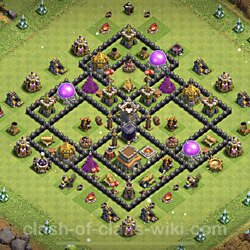 Base plan (layout), Town Hall Level 8 for trophies (defense) (#417)