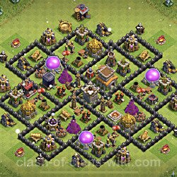 Base plan (layout), Town Hall Level 8 for trophies (defense) (#426)