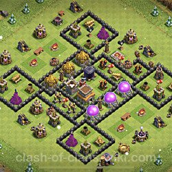Base plan (layout), Town Hall Level 8 for trophies (defense) (#427)