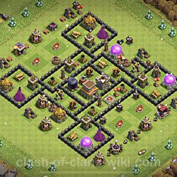 Base plan (layout), Town Hall Level 8 for trophies (defense) (#431)
