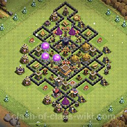 Base plan (layout), Town Hall Level 8 for trophies (defense) (#435)