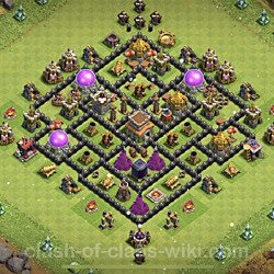 Base plan (layout), Town Hall Level 8 for trophies (defense) (#441)