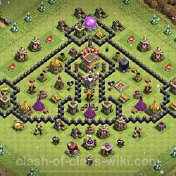 Base plan (layout), Town Hall Level 8 for trophies (defense) (#446)