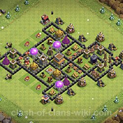 Base plan (layout), Town Hall Level 8 for trophies (defense) (#448)