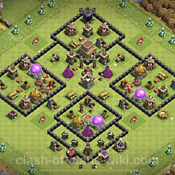 Base plan (layout), Town Hall Level 8 for trophies (defense) (#451)