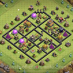Base plan (layout), Town Hall Level 8 for trophies (defense) (#452)