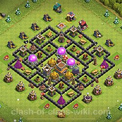 Base plan (layout), Town Hall Level 8 for trophies (defense) (#680)