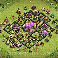 Base plan (layout), Town Hall Level 8 for trophies (defense) (#681)