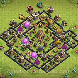 Base plan (layout), Town Hall Level 8 for trophies (defense) (#686)