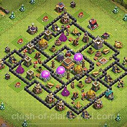Base plan (layout), Town Hall Level 8 for trophies (defense) (#729)