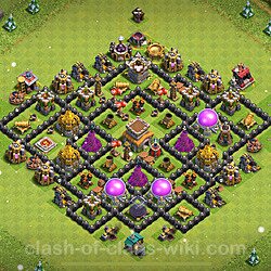 Base plan (layout), Town Hall Level 8 for trophies (defense) (#799)
